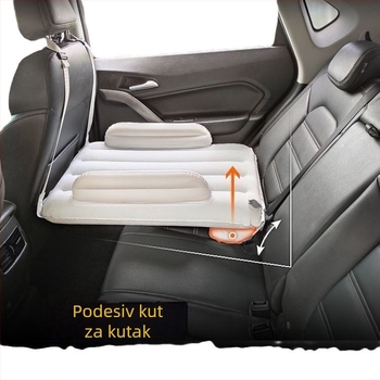Naduvni madrac za stražnje sjedalo za putovanje s bebom i djetetom (univerzalna kompatibilnost automobila; način nadimanja: drugo; bez prilagodbe)