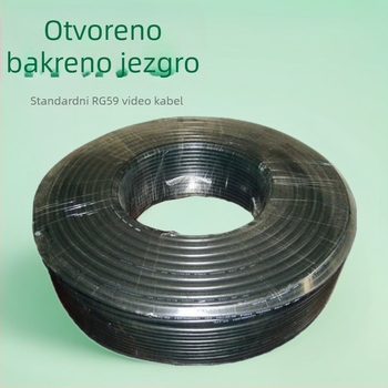 East River RG59 koaksijalni kabel za RF prijenos signala, PVC omotač, ROHS certifikat
