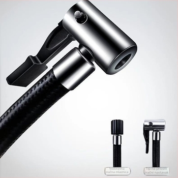 Automobilska pumpa za naflaćivanje guma s digitalnim zaslonom, 12V, 120W, 50 L/min, 3 m kabel (12V, 120W, 50 L/min, digitalni zaslon, 3 m kabel)