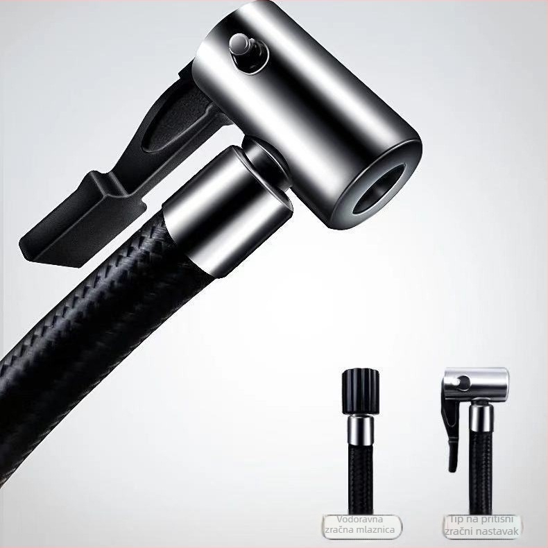 Automobilska pumpa za naflaćivanje guma s digitalnim zaslonom, 12V, 120W, 50 L/min, 3 m kabel (12V, 120W, 50 L/min, digitalni zaslon, 3 m kabel)