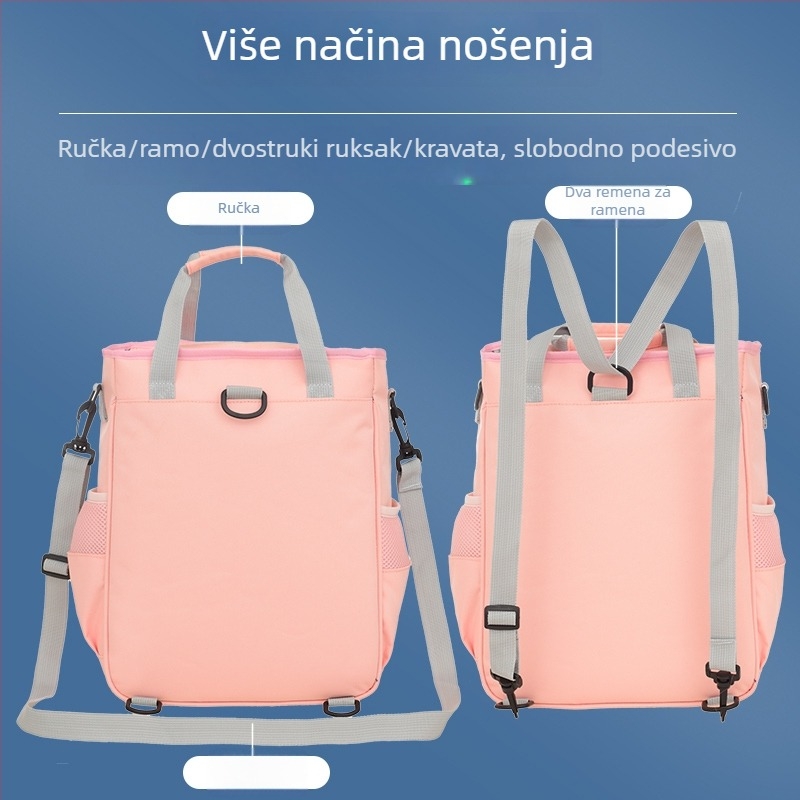 Torba od Oxford platna za učenike od 1. do 6. razreda – zaštita kralješnice, smanjenje opterećenja, prozračni dizajn, crtić uzorak, unisex