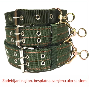 Široka i debela ogrlica za srednje i velike pse, udobna za vrat.