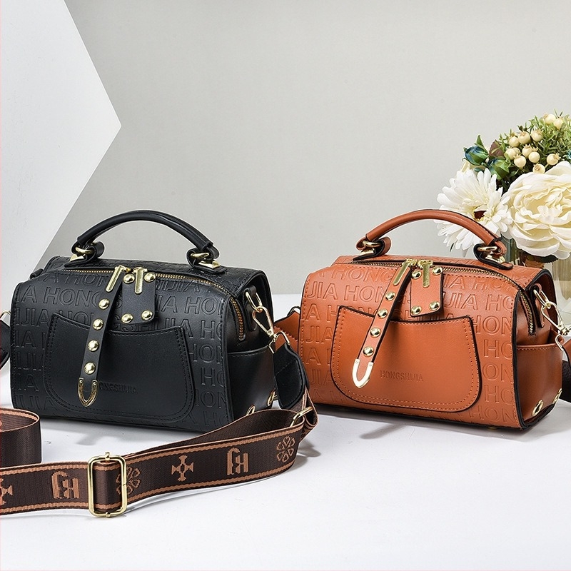 Crossbody torbica od PU – urbana jednostavnost, vodoravna kvadratna forma, zatvarač, unutarnji džep za telefon i osobnu iskaznicu