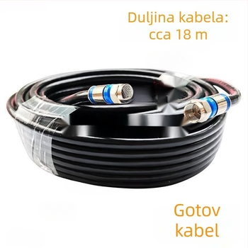 Krimp tip konektor za signali kabel za antenu i satelitsku televiziju, visokofrekvencijska glava, zatvoren krimp konektor, napajajući kabel za set-top box