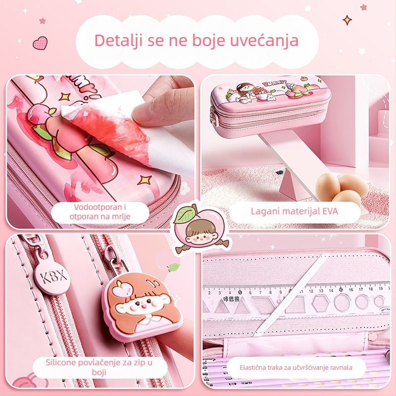 Kaba Bear 3D pernica, EVA, korejskog stila, dvostruki sloj, unisex