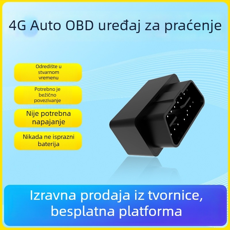OBD uređaj za praćenje vozila XY109 | GPS točnost do 10 m | Alarm: vibracije, geofence, prekoračenje brzine | Polymer baterija 2 h | Napajanje OBD