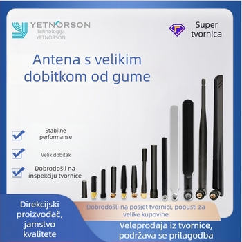 Višezonski bežični modul s SMA konektorom i gumenom zaštitom, WiFi/4G/2,4GHz/5,8GHz