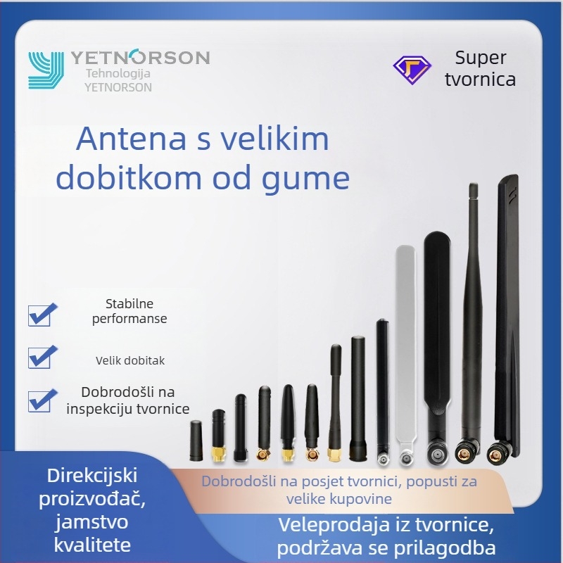 Višezonski bežični modul s SMA konektorom i gumenom zaštitom, WiFi/4G/2,4GHz/5,8GHz
