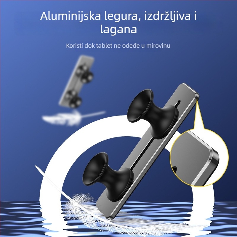 B02 ravna ručka za tablet – aluminijska legura + silikon gel, bežični gamepad držač