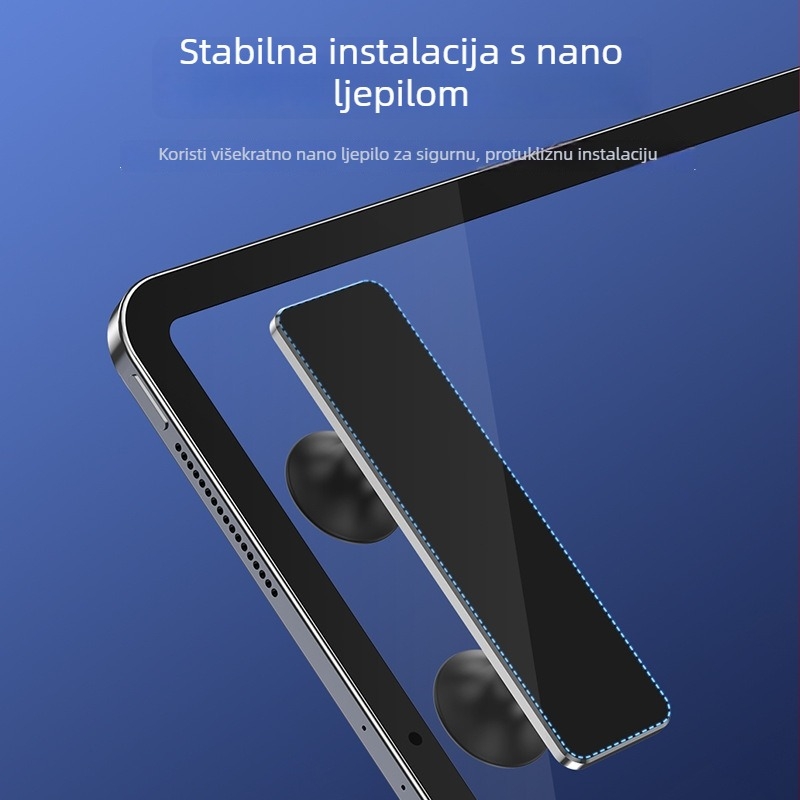 B02 ravna ručka za tablet – aluminijska legura + silikon gel, bežični gamepad držač