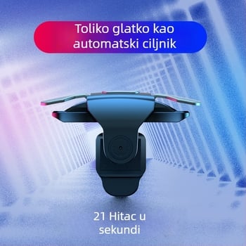 S03 bežični mini kontroler za igre s mehaničkim gumbima i povratom snage, kompatibilan s PC, iOS i Android