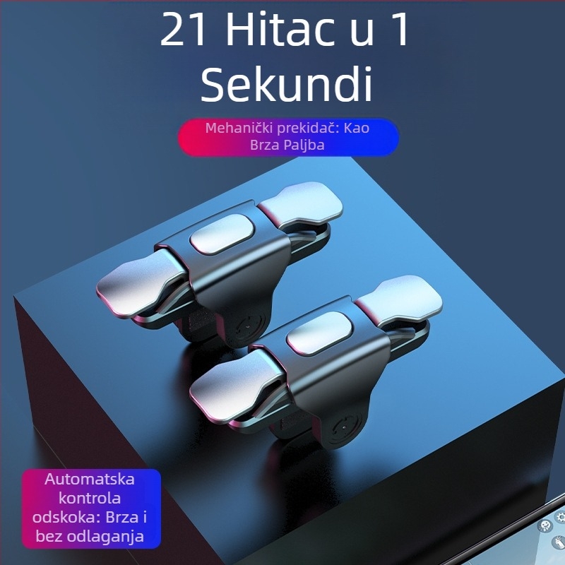 S03 bežični mini kontroler za igre s mehaničkim gumbima i povratom snage, kompatibilan s PC, iOS i Android