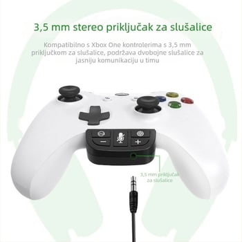 Konverter za Xbox One kontroler s pojačivačem zvuka i adapterom za slušalice (ABS)