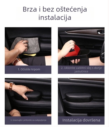 Automobilski naslon za ruku vozača s jastučićem za povećanje visine (plastika, 0.5 kg, univerzalna kompatibilnost)