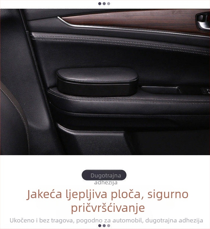 Automobilski naslon za ruku vozača s jastučićem za povećanje visine (plastika, 0.5 kg, univerzalna kompatibilnost)