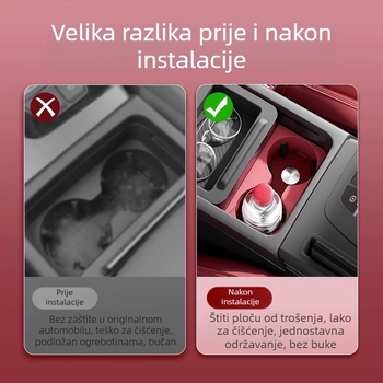 Silikonska podložka za čaše u središnjoj konzoli i kutija za pohranu za Audi Q5L