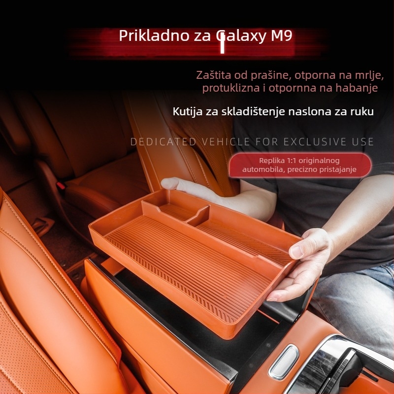 Silikonska kutija za pohranu u središnjoj konzoli za Galaxy M9 - unutarnja dekorativna dopuna (Materijal: silikon; Kompatibilnost: Galaxy M9; Bez prilagodbe; Bez logotipa; Marke: Drugo)