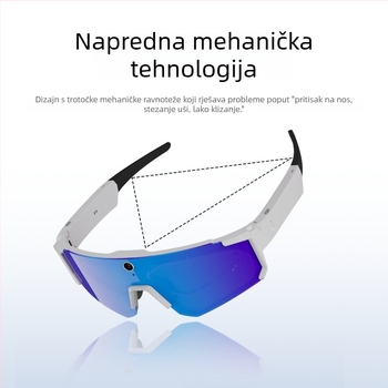 Inteligentne naočale s AI prijevodom, kamera i Bluetooth – baterija 260 mAh, bežični domet iznad 10 m