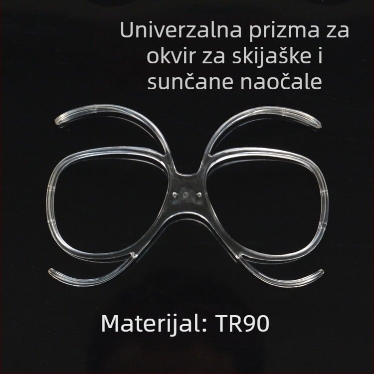 Rama za dioptrijske skijaške naočale za dioptrijske leće, odrasla osoba, leptirov oblik, TR materijal, ogledalo za blizinu