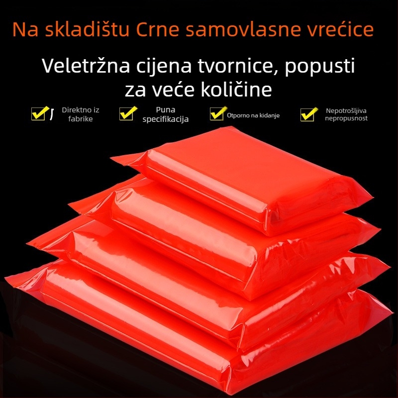 Prozirna samouzavarna vrećica za prehrambene proizvode od PE, debela, duljina brtvila 1–1,5 cm