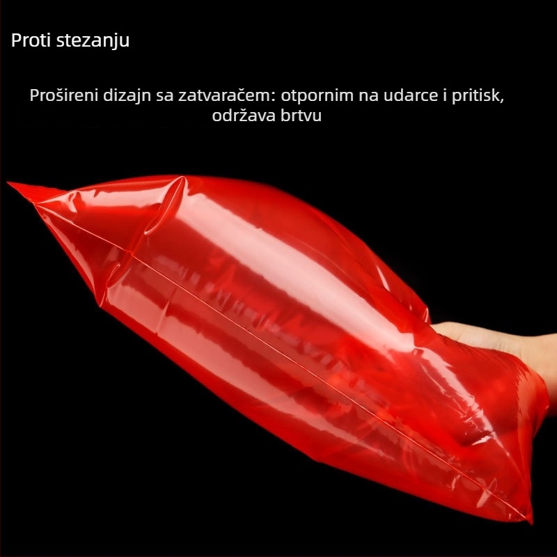 Prozirna samouzavarna vrećica za prehrambene proizvode od PE, debela, duljina brtvila 1–1,5 cm
