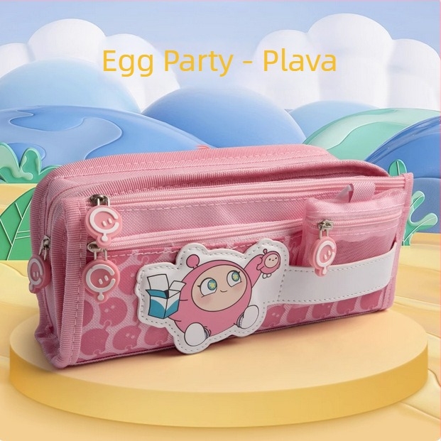 Torbica za olovke Eggman party, za učenike, platno, opće namjene, bez IP autorizacije