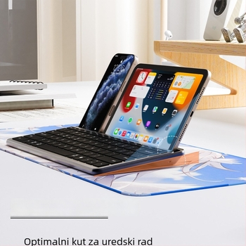 Ultra-tanka Bluetooth tipkovnica, punjiva, bežična, tihi rad, 78 tipki, USB/Bluetooth, za tablete i prijenosna računala