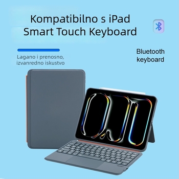 Bluetooth podijeljeno magnetsko kućište tipkovnice s odvojivim kožnim pokrovom za iPad Air i iPad Pro