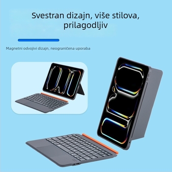 Bluetooth podijeljeno magnetsko kućište tipkovnice s odvojivim kožnim pokrovom za iPad Air i iPad Pro