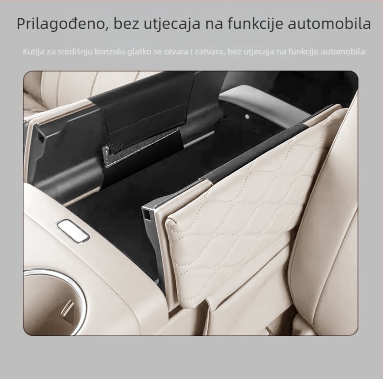 Kožni poklopac za naslon za ruku Jietu X70L – središnja zaštita s podizačkim jastučićem, prilagodljivo, Forge Ahead
