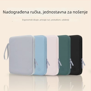 Unisex kožna torba za tablet i prijenosno računalo, ručna prijenosna torba, vodootporna i otporna na padove, 11 inča