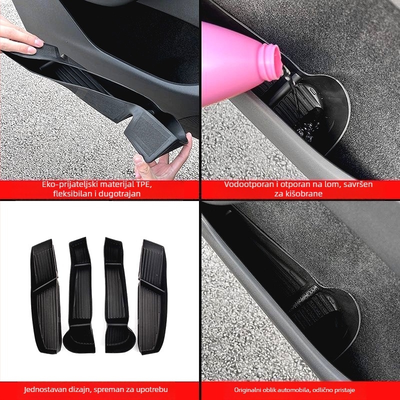 Liner ladice za pohranu za Tesla Model 3/Y: unutarnji panel vrata i središnja ladica za pohranu, plastika, lijepljenje