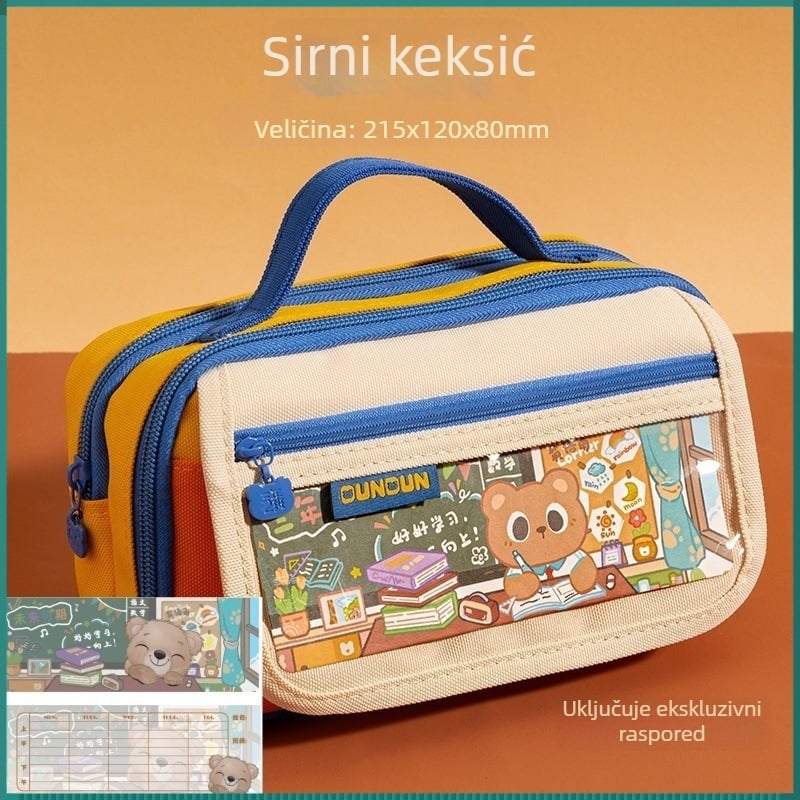 Pernica, japanskog stila, nišni retro dizajn, platneni materijal, za učenike srednje škole, model 2025