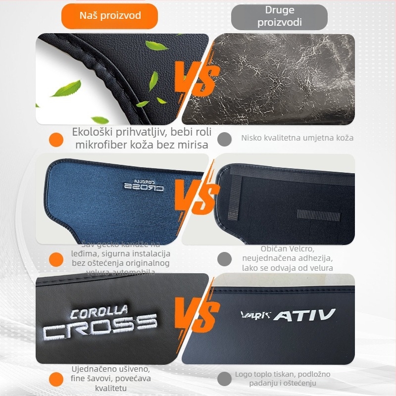 Specijalna zaštitna podloga za stražnje sjedalo Toyota Wilanda, s ušivenim gecko kandžama, mikrovlakna koža, za sve sezone, šifra proizvoda Wldft