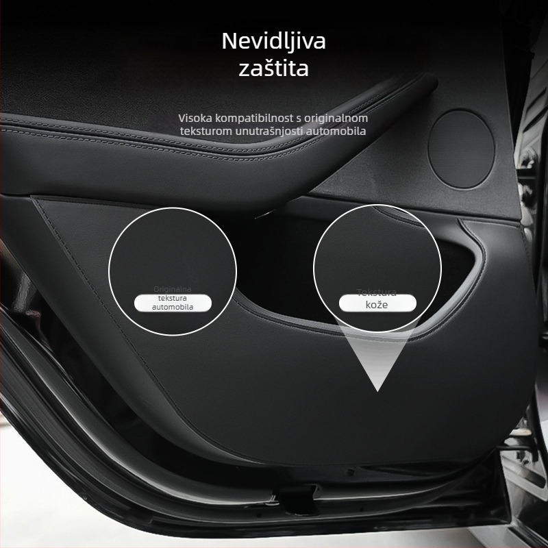 Tesla Model 3/Y kožni panel praga vrata - sve sezone, punilo od spužve, Ben-Fuhe AL1021751576