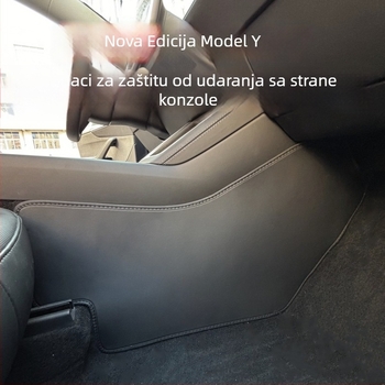 Tyee kožna zaštitna podloga za središnju konzolu i bočne zaštitne ploče za Tesla Model Y 2025 – s punjenjem od pjene