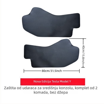 Tyee kožna zaštitna podloga za središnju konzolu i bočne zaštitne ploče za Tesla Model Y 2025 – s punjenjem od pjene
