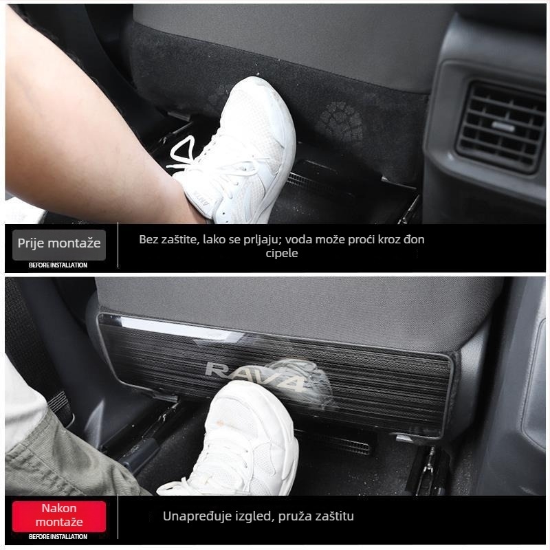 RAV4 2021 stražnja sjedala anti-kick ploča od nehrđajućeg čelika – unutarnja zaštitna ploča stražnjeg prostora, plosni dizajn, pogodno za sve sezone, porijeklo Zhejiang Jinhua