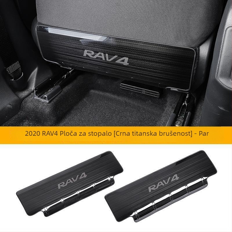 RAV4 2021 stražnja sjedala anti-kick ploča od nehrđajućeg čelika – unutarnja zaštitna ploča stražnjeg prostora, plosni dizajn, pogodno za sve sezone, porijeklo Zhejiang Jinhua