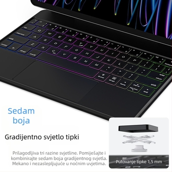 DUX DUCIS Magnetska levitacijska tipkovnica MK serije za iPad Pro 11 i iPad Air 4/5, Bluetooth bežični, ergonomska potpora