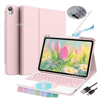 Futrola za iPad 10./11. generacije (A16) s Bluetooth osvijetljenom tipkovnicom i touchpadom