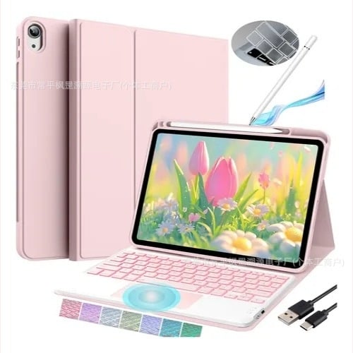 Futrola za iPad 10./11. generacije (A16) s Bluetooth osvijetljenom tipkovnicom i touchpadom