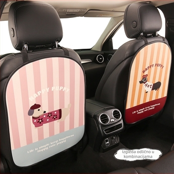 Automobilska stražnja podmeta protiv udaraca s motivom psa, PU materijal, pjena za punjenje, univerzalni stil, za sve sezone