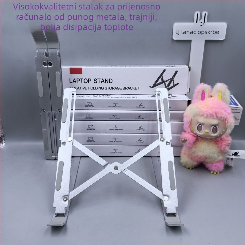 Držač za laptop – sklopivi aluminijski, dizajn podizanja, model ZJ-001
