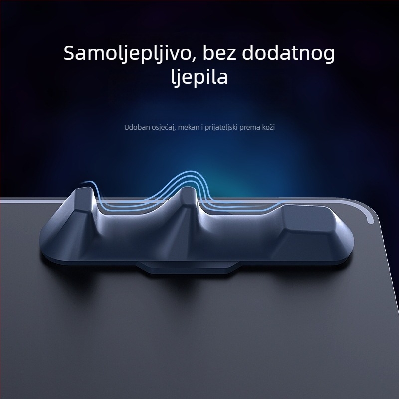 Memo plosnati držač za tablet — silikon, protuklizni, bez vibracija, 30 g