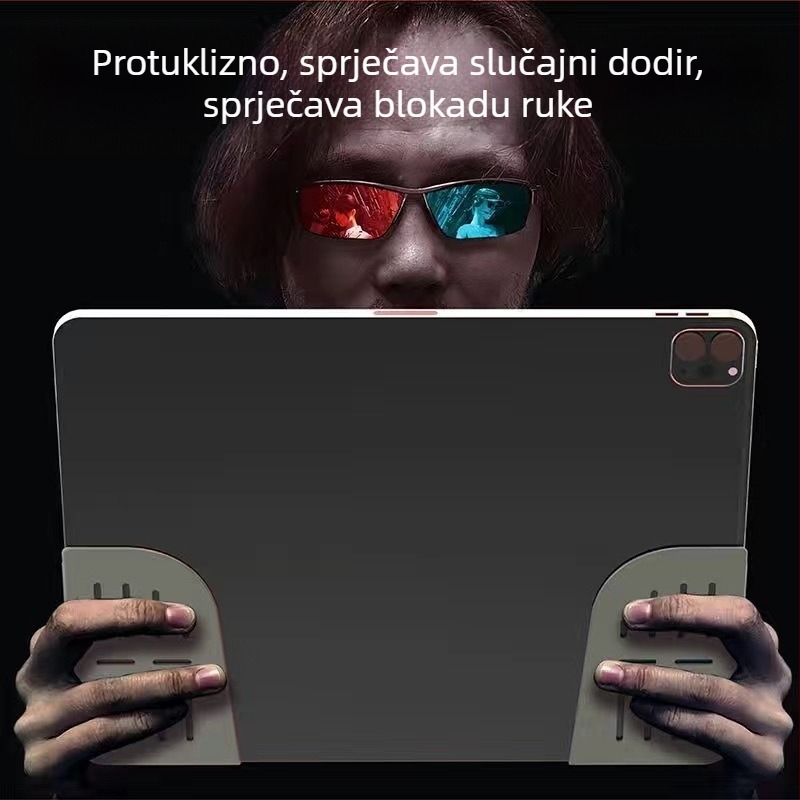 Drška za tablet od silikona, model Z24A, univerzalna kompatibilnost, ljepiljivo pričvršćivanje, plosnat grip, perivo
