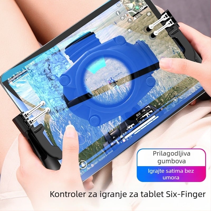 Le Chenda Tablet Šestprstni Gaming Kontroler za tablet PC, Bežični, ABS + Cinkovog Legura, S Postoljem