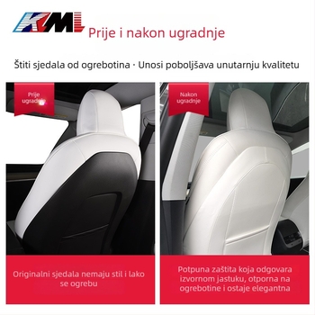 Kalemi Road kožna protuklizna podloga za stražnje sjedalo Tesla Model 3/Y