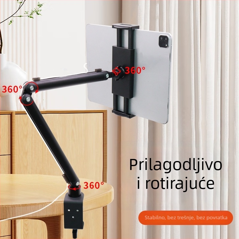 Metalni rotirajući stalak za tablet za stolnu ploču, model BX-N06C2, težina 0,665 kg