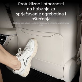 Specijalna kožna podložica za stražnje sjedalo – zaštita od udaranja nogama, unutarnja zaštita automobila, sve sezone, punilo: konzultirati, Marka: Special